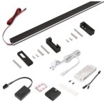 Emuca kit barre pour armoire luxe, ruban led 4, 5x8 neonlynx v, d�tecteur de mouvement rf smart et convertisse ...