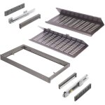 Kit de range - chaussures extractible pour armoires quartz, rglable, module 800mm, acier, aluminium ...