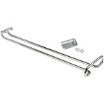 Porte - verres pour meubles � 1 rang�e, longueur 410mm, acier, chrom� - emuca