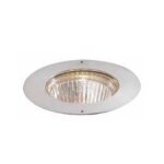 Encastr de sol ou mural  60mm pour lampe 12v gu4 35w max (non incl) sans transfo ik07 ip68 ledy targetti ...