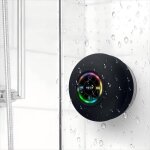 Enceinte bluetooth de douche sans fil portable, mini haut - parleur � ventouse pour salle de bain, basses ...