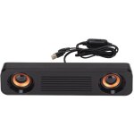 Enceinte filaire hifi st�r�o avec caisson de basses, aliment�e par usb, prise jack 3, 5 mm, portable, ...
