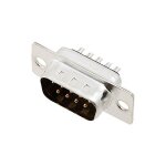 Encitech dm09 - sp 2101 - 0200 - 01 embase sub - d m�le 180 � nombre de p�les: 9 f�t � souder 1 pc(s) ...
