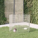 Enclos pour animaux en libert� 6 panneaux 54x80cm fer galvanis� vidaxl