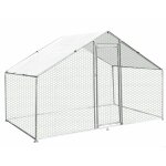 Enclos poulailler extérieur 3mx2mx2m acier galvanisé - elevage en plein air volière volaille cage animal ... Enclos poulailler extérieur 3mx2mx2m acier galvanisé - elevage en plein air volière volaille cage animal ...