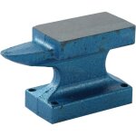 Enclume, bleu enclume de forgeron 1lb enclume en fonte avec seul cor pour ferronnerie, carrosserie, bijoux, ...