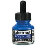 Encre acrylique en flacon - bleu cobalt imitation - sennelier