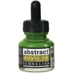 Encre acrylique en flacon - vert jaune olive - sennelier
