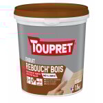 Toupret - enduit de rebouchage bois, intérieur et extérieur, 1. 5kg, couleur chêne naturel Toupret - enduit de rebouchage bois, intérieur et extérieur, 1. 5kg, couleur chêne naturel