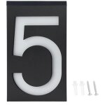 �nergie solaire led lumi�re signe maison h�tel porte adresse plaque num�ro chiffres plaque lampe ext�rieur ...