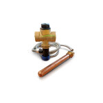Valve de dcharge thermique  double scurit 3 / 4'' f pour chaudires  combustible solide, avec raccord ...