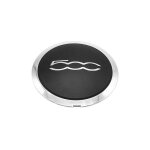 Enjoliveur de 133 mm pour fiat 500 - cache central de roue, couleur argent Enjoliveur de 133 mm pour fiat 500 - cache central de roue, couleur argent