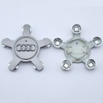 Enjoliveur 4f0601165 n avec logo audi pour jante 135 mm ? gris, lot de 4