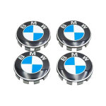 Convient pour enjoliveur bmw 68 mm cache - moyeu de voiture cache - moyeu central bleu et blanc �tiquette ...