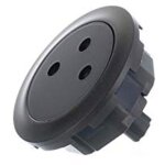Enjoliveur c�liane pour prise de courant 2p + t surface � voyant finition graphite (067915)