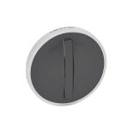 Enjoliveur �troit c�liane pour interrupteur, va - et - vient ou poussoir lumineux finition graphite (065203) ...