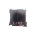 Niko - enjoliveur de finition noir black coated pour double bouton - poussoir lectronique volets roulant ...