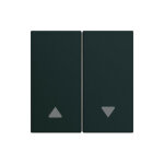 Enjoliveur interrupteur volet roulant hager gallery noir Enjoliveur interrupteur volet roulant hager gallery noir