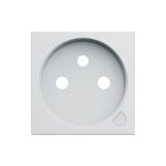 Enjoliveur prise de courant 2p + t gallery � voyant pure hager wxd103b