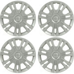 Enjoliveur de roue de 14 pouces, couvercle de protection de jante �l�gant argent� pour la plupart des ...