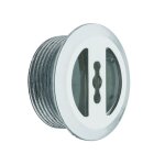 Enjoliveur de trop plein chrom� diam�tre 30, 14 mm pour vasque