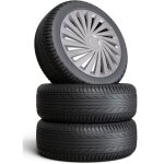 Enjoliveurs universels 15' pour jantes acier gris argent lot de 4