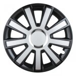 Enjoliveur de voiture noir argent flash 16' pouces