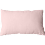 Coussin 30 x 50 cm lola 100% coton coloris vieux rose