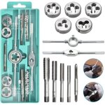 Lot de 12 tarauds et fili�res en acier fili�re filetage professionnels pour installation � domicile d�coration ...