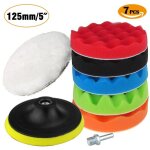 Enowelir 125mm / 5 inch �ponge de polissage, polissage voiture �ponge �ponge et laine polissage cirage ...