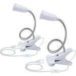 2pcs base de lampe de table  led e27 douille d?ampoule  pince base de support