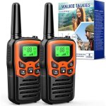 Enowelir 2pcs talkie walkie longue port�e 8km, camping accessoires talkie walkie adulte enfants radio ...