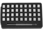 36pcs lettre � frapper, lettre punch kit de l'alphabet outils de poin�onnage de 26 lettres et 10 num�ros ...
