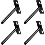 Enowelir lot de 4 supports d'�tag�re flottants robustes, noirs, invisibles, en forme de t, pour �tag�res ...