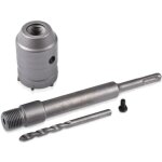 45mm sds scie trpan + 200mm bielle + foret hlicodal + vis de positionnement, pour murs en bton arm ...