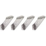 4pcs renfort d'angle en acier inoxydable, support triangulaire, connecteur d'angle de joint de meubles ...