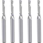 Lot de 5 forets h�lico�daux pour gaucher, pour percer les plaques de bois, acrylique, aluminium, plastique ...