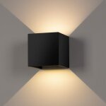 Enowelir applique murale interieur / exterieur 12w, lampe murale led etanche ip65 r�glable lampe up down ...