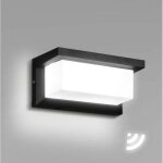 Enowelir applique murale led 18w d�tecteur de mouvement �tanche ip65 �clairage int�rieur ext�rieur blanc ...