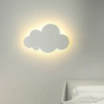 Enowelir applique murale moderne avec led int�gr�es abat - jour en acrylique lumi�re r�glable trois couleurs ...