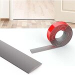 Enowelir barre de seuil autoadh�sive 2m x 4cm pour couvrir les espaces entre sols en bois gris souple ...