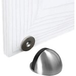 But�e de porte magn�tique arr�t de porte m�tal bross� avec auto - adh�sif pas besoin de percer avec pare ...