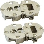 Enowelir charni�res de porte de meuble - ouverture 90� 2 pi�ces en acier nickel� portes en bois pour ...