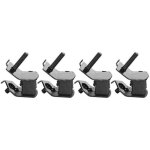 Enowelir distributeur de savon mural manuel 300 ml sans percage pour salle de bain gel douche gris