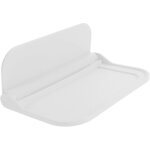 Enowelir Étagère de rangement pliable en plastique, support mural pour téléphone, support adhésif, organisateu ... Enowelir Étagère de rangement pliable en plastique, support mural pour téléphone, support adhésif, organisateu ...