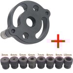 Enowelir guide de per�age pour goujons gabarit de positionnement en alliage d'aluminium avec 8 m�ches ...