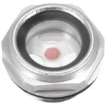 Enowelir jauge de niveau d'huile en verre avec raccord filet� m�le 1 / 2 pt pour compresseur d'air en ...