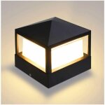 Enowelir de poteau lampe pilier portail lampe d'extrieur lumire colonne lampe villa ip65 tanche aluminium ...