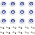 Roulette porte douche 12 pices 27mm roulettes pour porte de douche roulette porte douche roues roulettes ...