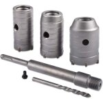 Enowelir scie  cloche trpan, 30mm, 40mm, 50mm set de scies cloches , trpan bton 350 mm sds plus ...